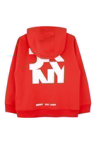 Cárdigan con capucha - Rojo - DKNY