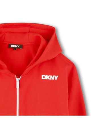 Cárdigan con capucha - Rojo - DKNY