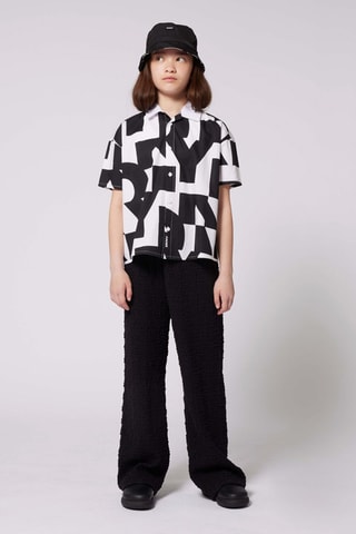 Pantalón wide leg - Negro - DKNY