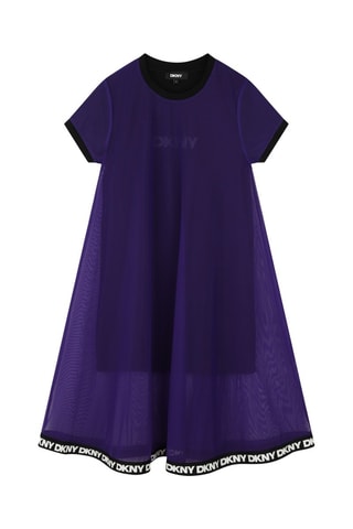 2 vestidos - Negro y violeta - DKNY