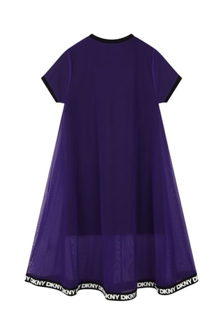 2 vestidos - Negro y violeta - DKNY
