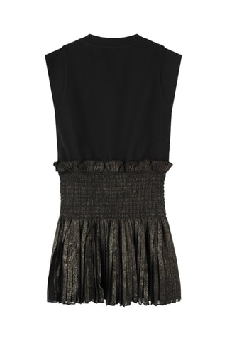 Vestido efecto doble prenda - Negro y dorado - Karl Lagerfeld