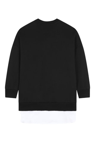 Vestido efecto doble prenda - Negro - DKNY