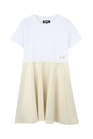 Vestido evasé - Blanco - DKNY