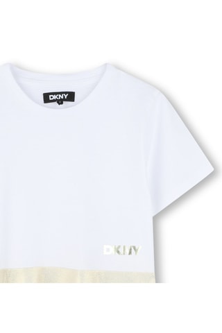 Vestido evasé - Blanco - DKNY