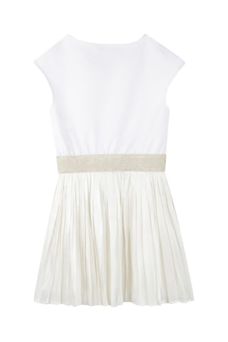 Vestido evasé sin mangas - Blanco - Karl Lagerfeld