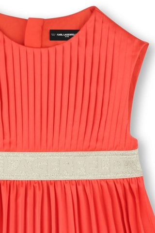 Vestido trapecio sin mangas - Naranja - Karl Lagerfeld