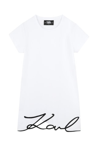Vestido recto - Blanco - Karl Lagerfeld