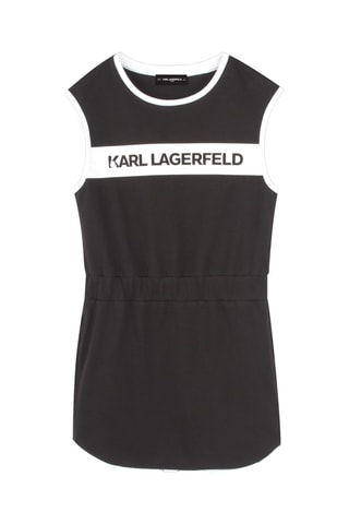 Vestido recto sin mangas - Negro - Karl Lagerfeld