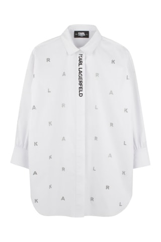 Vestido camisero - Blanco - Karl Lagerfeld