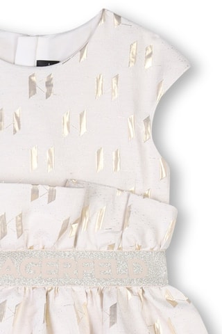 Vestido evasé - Blanco - Karl Lagerfeld