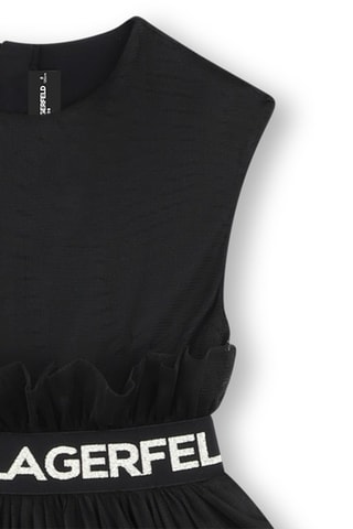 Vestido evasé sin mangas - Negro - Karl Lagerfeld