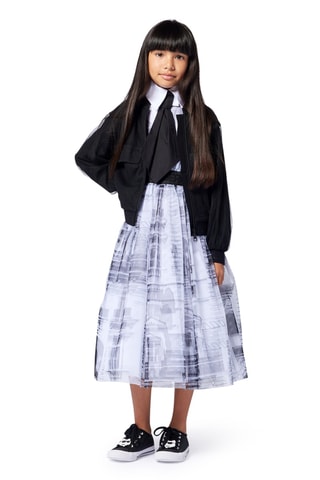 Vestido midi sin mangas - Blanco - Karl Lagerfeld