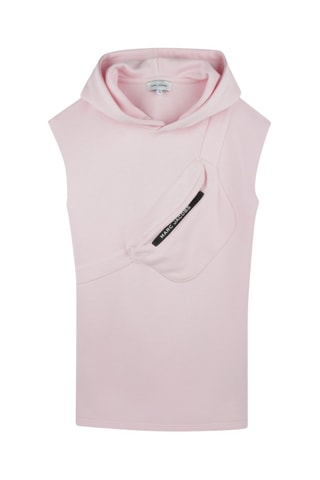 Vestido sudadera con capucha sin mangas - Rosa pastel - Marc Jacobs