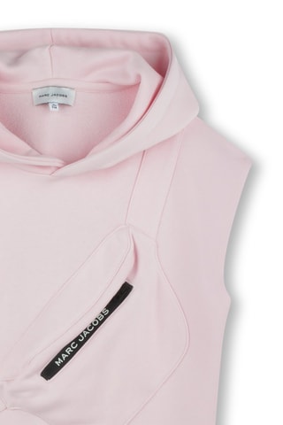 Vestido sudadera con capucha sin mangas - Rosa pastel - Marc Jacobs