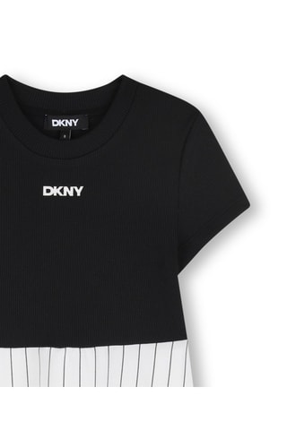 Vestido asimétrico - Negro - DKNY