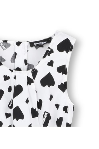 Vestido largo sin mangas - Blanco - DKNY