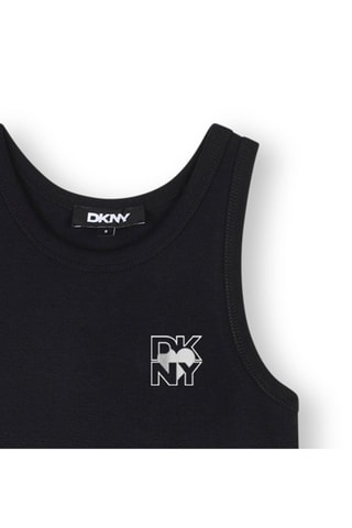 Vestido midi sin mangas - Negro - DKNY