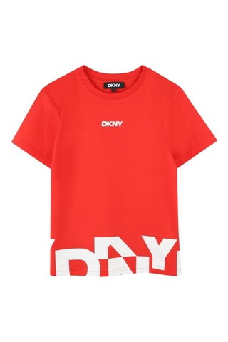 Camiseta loose - Rojo - DKNY