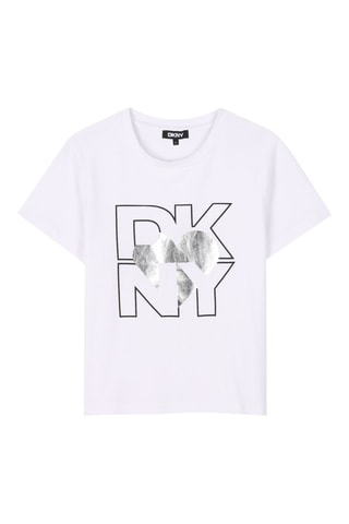 Camiseta loose - Blanco - DKNY