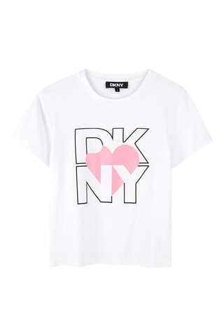 Camiseta loose - Blanco - DKNY