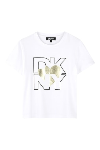 Camiseta loose - Blanco - DKNY