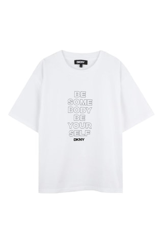 Camiseta loose - Blanco - DKNY