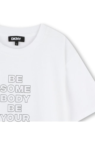 Camiseta loose - Blanco - DKNY