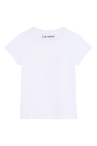 Camiseta de algodón orgánico Karl Lagerfeld - Blanco - Karl Lagerfeld