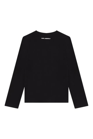 Camiseta de algodón orgánico Karl Lagerfeld - Negro - Karl Lagerfeld