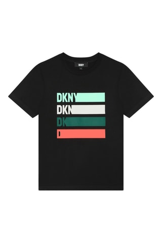 Camiseta de algodón orgánico - Negro - DKNY