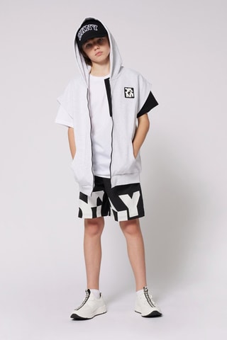 Chaleco con capucha - Gris claro - DKNY