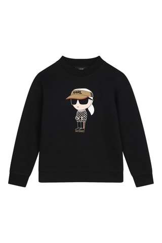 Sudadera de algodón orgánico - Negro - Karl Lagerfeld