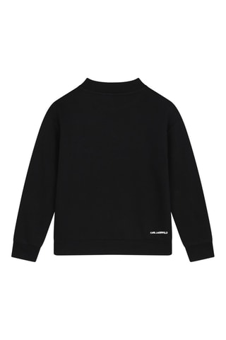 Sudadera de algodón orgánico - Negro - Karl Lagerfeld