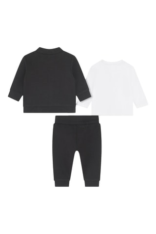 Conjunto de 3 piezas de algodón orgánico - Negro y blanco - Karl Lagerfeld