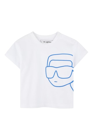 Camiseta y short - Blanco y azul claro - Karl Lagerfeld