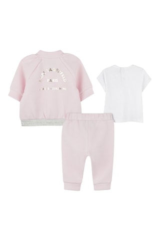 Conjunto de 3 piezas - Rosa pastel y blanco - Karl Lagerfeld