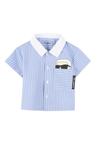 Camisa y short - Azul y blanco - Karl Lagerfeld