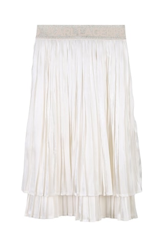 Falda midi plisada - Blanco - Karl Lagerfeld