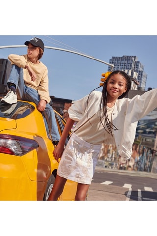 Minifalda recta - Blanco - DKNY