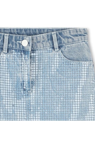 Minifalda recta - Azul claro - DKNY