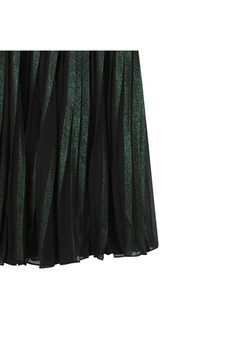 Falda plisada - Verde oscuro - Karl Lagerfeld
