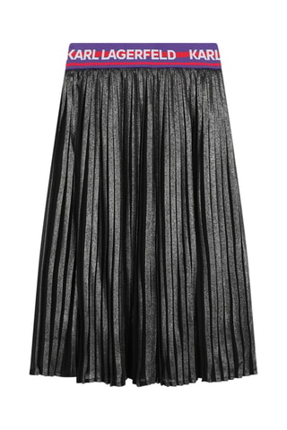 Falda plisada - Gris - Karl Lagerfeld 