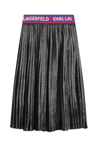 Falda plisada - Gris - Karl Lagerfeld 