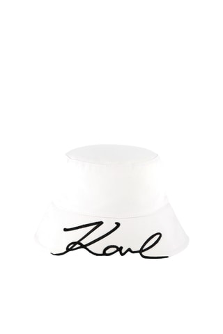 Gorro bucket - Blanco - Karl Lagerfeld