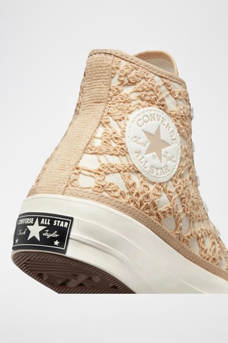 Hoge Gympen - Lichtbruin en ecru - Converse