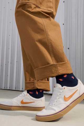 Gympen - Wit en Oranje - Nike 