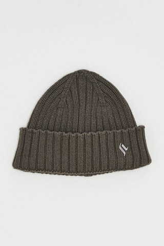 Wollen en Kasjmier Muts JigSaw - Donkergroen