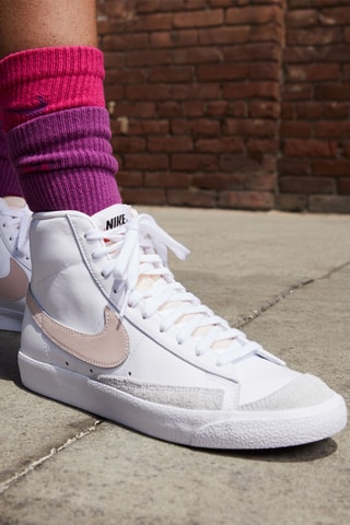 Leren Nike Blazer Mid' 77  Wit