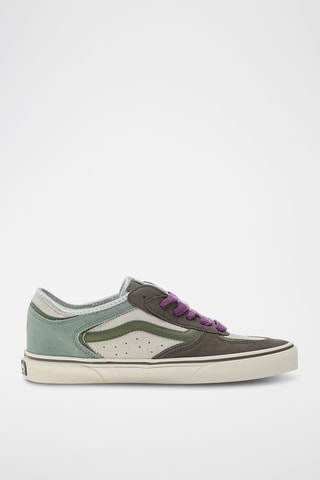 Leren en Nubuck Sneakers - Groen - Vans
